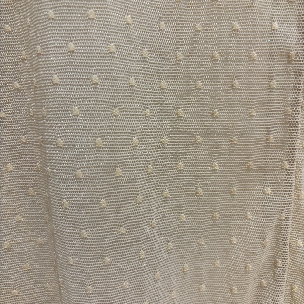 Free People Sheer Mesh On the Dot Layering Top, XL - Picture 3 of 4